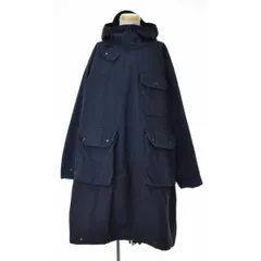 新品 ENGINEERED GARMENTS 23AW ボア オーバー パーカー Engineered Garments Over Parka ネイビー コットン デュラクロス ポプリン