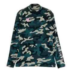 サイズ：1 PEARLY GATES パーリーゲイツ  ハイネック 長袖Tシャツ カモフラ柄 カーキ系 [240101429718] ゴルフウェア レディース ストスト