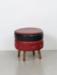 3段スタッキング オットマン/スツール椅子チェア★1960'ビンテージUSA 楽天市場】スツール 高さ43cm 座面正方形 （ レザー調 スチール