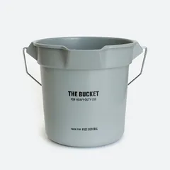 【新品】【1点販売】POST GENERAL[ポストジェネラル] THE BUCKET 10L GRAY バケット 10リッター[バケツ リサイクル素材 10L 目盛 スタッキング 洗車 ガーデニング シンプル]