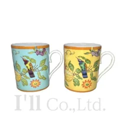 HERMES 鳥と植物のデザイン皿 2枚セット HERMES 鳥と植物のデザイン皿 2枚セット HERMES 鳥と植物のデザイン
