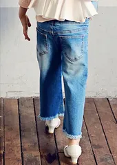 韓国子供服　ＰＥＡＣＨ＆ＣＲＥＡＭ　ハミングワイドジーンズ