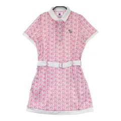 サイズ：L(3) EFFICACE エフィカス  半袖ワンピース 総柄 ピンク系 [240101453987] ゴルフウェア レディース ストスト