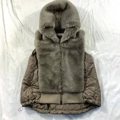 PRIORITY プリオリティー フェイクファー ベスト ポリエステル サイズ38