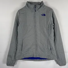 古着 ザ・ノースフェイス THE NORTH FACE 長袖 ナイロンジャケット キルティング ライナージャケット ワンポイント ロゴ アウトドア フルジップ S  グレー レディース