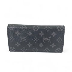 LOUIS VUITTON ルイヴィトン RFIDタグ ポルトフォイユ・ブラザ モノグラム・エクリプス 長財布 M61697