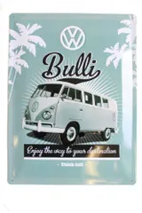 開店記念セール】 ブリキ看板 フォルクスワーゲン VW Retro Bulli/TIN