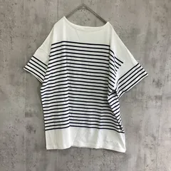 JOURNAL STANDARD  ジャーナルスタンダード　オーバーTシャツ　白×黒　ボーダー柄　レディース　Mサイズ