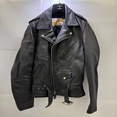 鉄板品✨schott ショット　レザージャケット　34サイズ　黒 Schott N.Y.C ジャケット ショット レザージャケット スタンド