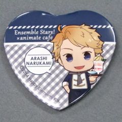美品》 あんさんぶるスターズ！！ ハート缶バッジ 鳴上嵐 即購入歓迎