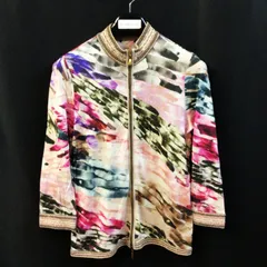 未使用　ESCADA エスカーダ ストライプ　コットン　サマー　ジャケット ESCADA(エスカーダ) アウター(レディース) - 海外通販のBUYMA