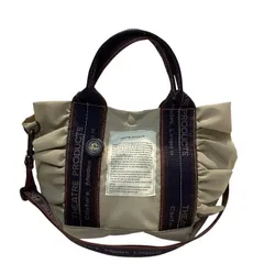 シアタープロダクツ（THE ATRE PRODUCTS） テムズ フリル 2WAY ショルダーバッグ トートバッグ　ナイロン シミあり 【中古】KB-9331