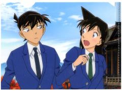非売品 トンボ学生服×名探偵コナン 等身大パネル（工藤新一×毛利蘭