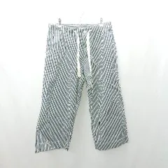 ◇ Θ BEAMS BOY ビームスボーイ ストライプ柄 ワイドパンツ サイズ表記なし ネイビー系 メンズ E  【1502180048753】