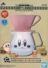 [중고] 머그컵·탕만 KIRBY'S 커피 서버 [이치반 복권 별의 커비 KIRBY'S BURGER] C상