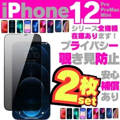 最新 2枚入 覗き見防止 セット iPhone12 iPhone12Pro iPhone12ProMax iPhone12Mini プライバシー 画面フィルム 覗き見防止 液晶フィルム ガラスフィルム 画面フィルム アイホン -2024-0401-Y301