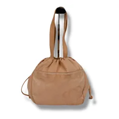 ロエベ　LOEWE 巾着型　ショルダーバッグ　ハンドバッグ　アナグラムロゴ　ドローストリング　フラメンコ