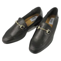 ルタロン Le Talon GRISE レザービットバブーシュ ローファー フラットシューズ 23.0cm ブラック 黒 靴 牛革