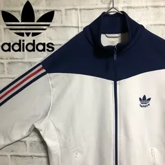 希少デッドストック⭐️adidas×nastaseモデル トラックジャケット/ジャージ M 刺繍トレファイル vintage 白紺赤