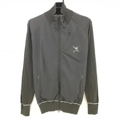 オークリー 切替ニットジャケット グレー ロゴラメ メンズ M ゴルフウェア Oakley