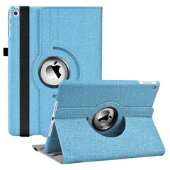 新品 iPad 10.2インチ 第9世代(2021年) 第8世代(2020年) 第7世代(2019年)対応 360度回転スタンド オートスリープ機能 3段階調節可能 固定バンド 脱落防止 耐衝撃 耐久性 おしゃれ (空色)