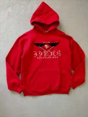 SF49ERS USA製LOGO７ ヴィンテージスウェットパーカー L ΣY