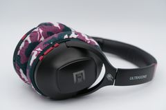 ULTRASONE METEOR ONE のイヤーパッドの保護・修理に mimimamo スーパーストレッチ・ヘッドホンカバー （サイズ：L、色：ボルドー、型番：MHC-002-CB）