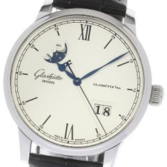 グラスヒュッテ・オリジナル GLASHUTTE ORIGINAL 1-36-04-01-02-50 セネタ・エクセレンス パノラマデイト ムーンフェイズ 自動巻き メンズ保証書付き_819428