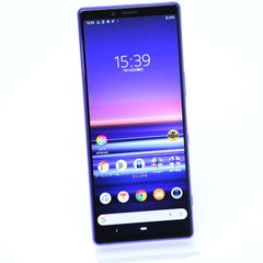【液晶美品＊電池良好】au SIMフリー Xperia 1 SOV40 パープル