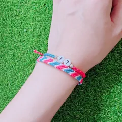 ブレスレット(2本set) / サガン鳥栖カラー Jリーグカラーアクセサリー ミサンガ水色 ピンク