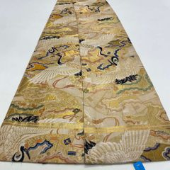 丸帯 アンティーク ヴィンテージ 全通 金帯 418cm 花嫁衣装 貸衣装 中古 リサイクル 結婚式 婚礼 着付け 舞台 きもの 着物 4144