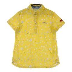 サイズ：S CALLAWAY キャロウェイ レッドレーベル 半袖ポロシャツ 花柄 イエロー系 [240101413149] ゴルフウェア レディース ストスト