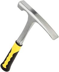 【新着商品】ロックピックハンマー ハツリハンマー 地質ハンマー 超硬質ヘッド ロックハンマー 採掘用 ハンマー 岩石 採石 コンクリート 地質調査 金槌 (フラットハンマー)