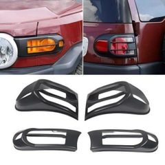 トヨタ ABS マットブラック/光沢フロントフォグランプカバー テールランプカバー FJクルーザー 2007-2023 自動車部品カスタマイズ
