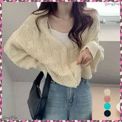 送料無料 ケーブル編みニットカーディガンローゲージ ドルマンカーディガン レディース ショート丈羽織りｖネック カジュアル アウター きれいめ 無地ニットセーター おしゃれ 着やせニットカーデ 春秋冬カーディガン 前開きニットトップ