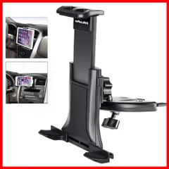 【セール中】Unique Spirit 車載ホルダー タブレット スマホ cdスロット式 360度角度調整可 着脱簡単 落下防止 ナビスタンド for Iphone Ipad mini pro air2 Android (4-10.5インチ対応)