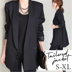 ☆ ブラック ☆ テーラードジャケット アウター フォーマル テーラードジャケット ロング レディース テーラード ジャケット アウター オフィスカジュアル 大きいサイズ きれいめ 長袖 体型カバー 春 春秋 フォーマル カジュアル 秋 冬 秋冬 通勤