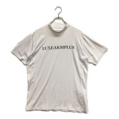 未使用品 メンズ リュクスエイケイエムプラス LUXEAKMPLUS 半袖シャツ L 白 ホワイト モックネック 2023年モデル