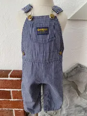 【Size 70】vintage  USA製 オシュコシュ ヒッコリー オーバーオール oshkosh ヴィンテージ