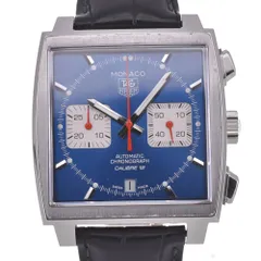 タグホイヤー TAG HEUER CAW2111.FC6183 モナコ スティーブ マックイーン クロノグラフ デイト 自動巻き メンズ良品箱付き I#131302のサムネイル