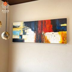 絵画 インテリア アートパネル 抽象画 モダン 北欧 壁掛け 玄関 おしゃれ アート 絵 アジアン バリ 130×50 (177)