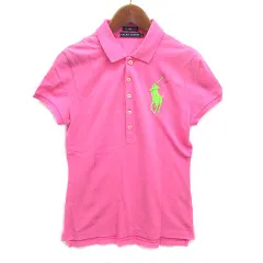 ラルフローレン RALPH LAUREN ビッグポニー 鹿の子 ポロシャツ 半袖 ピンク M