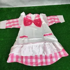 【新品】 チャイルドエプロンドレス　90～110㎝　ピンク＆赤