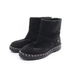 極上美品】CHANEL ムートン ショートブーツ ホワイト36 22.5cm
