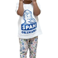 spam キッズ シャツ ホワイト OLD オールド tシャツ spamt kids 男の子 女の子 スパム ポーク ご当地 シャツ 沖縄 限定