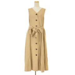 【ROSSOURBANRESEARCH】RA05-26S002 フロント釦ノースリーブワンピース