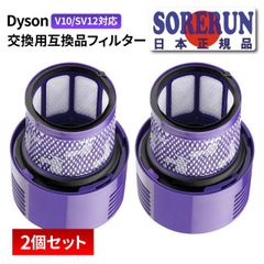 ダイソン V10 SV12 シリーズ用交換フィルター 互換品 2個 アメリカ版