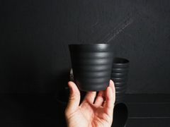 植木鉢3.5号鉢／プラ製＜黒＞：10鉢SET