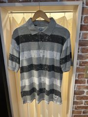 STUSSY ステューシー ポロシャツ 半袖ポロ グレー系 ライトグレー系 サイズM A-441