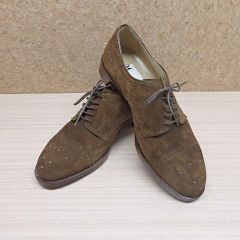 moreschi モレスキー ドレスシューズ スエード ブラウン 24.0cm